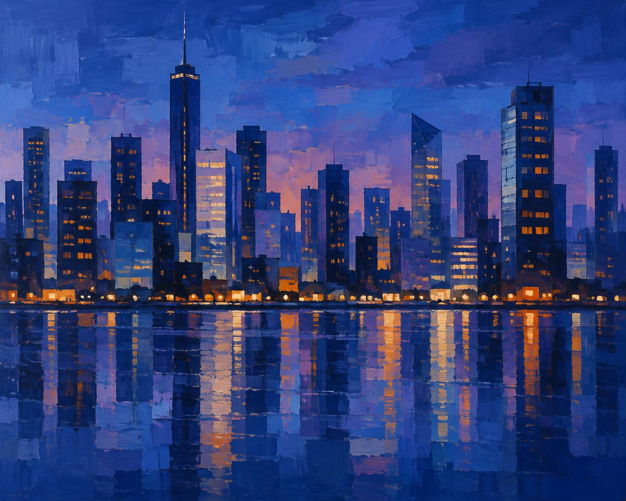 Blue Hour, the City
