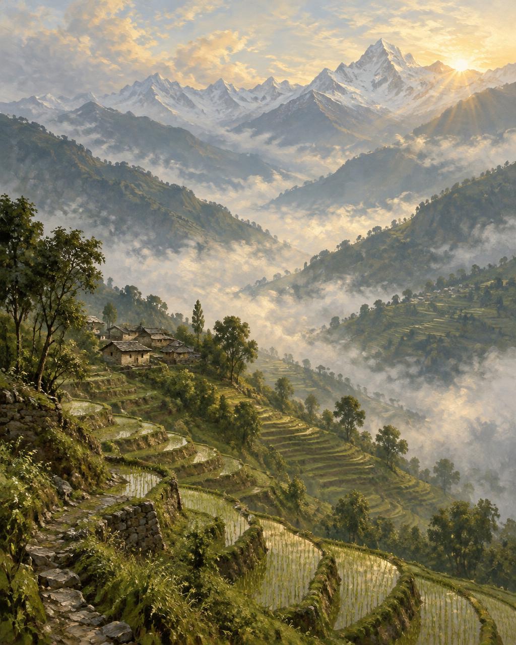 Mist over the Terraces